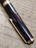 Vtg Parker Duofold Mechanical Pencil Rose Gray Geometric Stripe w/Box Works!