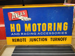 Vtg Atlas HO Motoring 1295 Remote Junction Turnoff Slot Car w/Instructions Box!