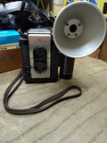 Vtg ARGUS 75 Film Camera with Flash Shutter Works 620 Film Bakelite Case Nice!