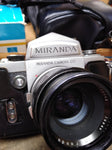 Vtg Miranda 35mm Film Camera with 5cm 1:1.9 lens Shutter Works