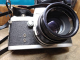 Vtg Miranda 35mm Film Camera with 5cm 1:1.9 lens Shutter Works