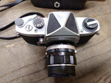 Vtg Miranda 35mm Film Camera with 5cm 1:1.9 lens Shutter Works