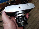 Vtg Miranda 35mm Film Camera with 5cm 1:1.9 lens Shutter Works