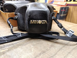 Vtg Minolta XG A 35mm SLR Film Camera with MD 50mm 1:1.7 lens Strap Case