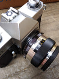 Vtg Yashica TL 35mm SLR Film Camera Auto Yashinon DX 1:2 f 50 lens Shutter Works