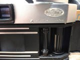 Vtg Yashica TL 35mm SLR Film Camera Auto Yashinon DX 1:2 f 50 lens Shutter Works