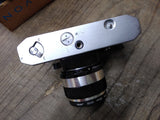 Vtg Yashica TL 35mm SLR Film Camera Auto Yashinon DX 1:2 f 50 lens Shutter Works