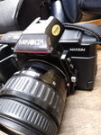 Vtg Minolta 5000 AF Maxxum 35mm SLR Film Camera 28 70mm lens Shutter Works