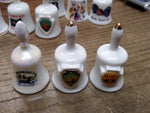 Vtg 3 Piece Bone China Miniature Bell Lot Minnesota New Mexico Nevada Ringers!