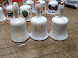 Vtg 3 Piece Bone China Miniature Bell Lot Minnesota New Mexico Nevada Ringers!