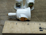 Vtg 3 Piece Bone China Miniature Bell Lot Minnesota New Mexico Nevada Ringers!