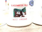 Vtg 3 Pc Bone China Mini Bell Lot W Virginia Smoke Caverns Black Water Ringers!