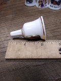 Vtg 3 Pc Bone China Mini Bell Lot W Virginia Smoke Caverns Black Water Ringers!