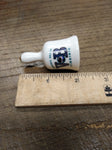 Vtg 3 Pc Bone China Mini Bell Lot Virginia Beach Dominican Republic Myrtle Beach