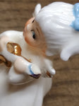 Vtg 3 Pc Bone China Miniature Lot Napcoware Flower Girl Of The Month Figurines!