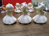 Vtg 3 Pc Bone China Mini Lot Napcoware Flower Girl Of The Month Figurines Minty!