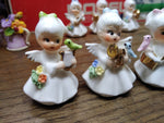 Vtg Bone China Mini Lot Napcoware Musical Flower Girl Of The Month Figurines!