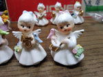 Vtg Bone China Mini Lot Napcoware Musical Flower Girl Of The Month Figurines!