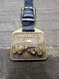 Vtg WABCO Road Grader Brass Pocket Watch Fob Furnival Machinery Co Good Shape!