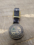 Vtg L.B. Smith Inc. Brass Pocket Watch Fob Lasting Bonafide Service Good Shape!