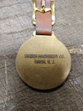Vtg Bucyrus Erie Brass Pocket Watch Fob Binder Machinery Co Union NJ Good Shape!