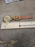 Vtg Bucyrus Erie Brass Pocket Watch Fob Binder Machinery Co Union NJ Good Shape!