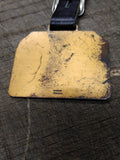 Vtg Highway Equipment Co Brass Pocket Watch Fob Pittsburgh Erie DuBois Nice!