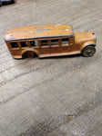 Vtg Tootsietoy Diecast 4651 Fageol Bus Metal Wheels Orange Paint Needs 2 Wheels