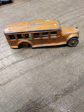 Vtg Tootsietoy Diecast 4651 Fageol Bus Metal Wheels Orange Paint Needs 2 Wheels
