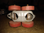 Vtg Manoil Barclay Diecast Metal Slush Mold Gas Tanker Toy Wooden Wheels 1930's
