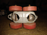Vtg Manoil Barclay Diecast Metal Slush Mold Gas Tanker Toy Wooden Wheels 1930's