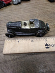 Vtg C.A.W Charles A Wood Metal Slush Mold Toy Roadster Car Steel Wheels 1930's