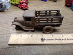 Vtg Arcade Cast Iron Stake Bed Truck #213 Steel Wheels Die Cast 5" Need 2 Wheels