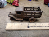 Vtg Arcade Cast Iron Stake Bed Truck #213 Steel Wheels Die Cast 5" Need 2 Wheels