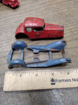 Vtg Hubley Take Apart Diecast Iron Pierce Coupe Blue Red Toy Car Parts Repair