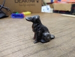 Vtg Diecast Slush Mold Collie Dog Toy Painted Miniature Doll House Figure 1.5"H