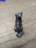 Vtg Diecast Slush Mold Collie Dog Toy Painted Miniature Doll House Figure 1.5"H