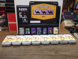 Vtg 1997 98 Zippo Lighter Counter Display 8 Camel Joe Lighters Tins Box Sealed!
