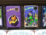 Vtg 1997 98 Zippo Lighter Counter Display 8 Camel Joe Lighters Tins Box Sealed!