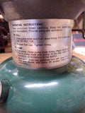 Vtg 1974 Coleman Green Camping Lantern Model 220H Gas Dual Mantel Pyrex Globe