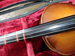 Vtg LARK Violin with Bow and Hard Case 19 inch 1/4 Size Student Model