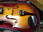 Vtg LARK Violin with Bow and Hard Case 19 inch 1/4 Size Student Model