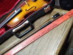 Vtg LARK Violin with Bow and Hard Case 19 inch 1/4 Size Student Model