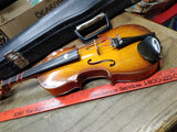 Vtg LARK Violin with Bow and Hard Case 19 inch 1/4 Size Student Model