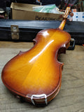 Vtg LARK Violin with Bow and Hard Case 19 inch 1/4 Size Student Model