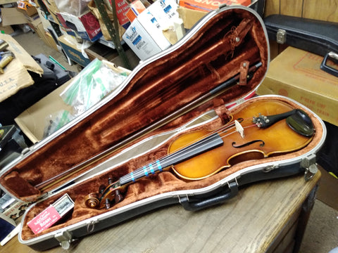 Vtg 1968 ER Pfretzschner Violin Hand Made Antonius Stradivarius Copy 3/4 Germany