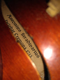 Vtg Antonius Stradivarius Violin Copy Faciebat Cremona 1713 1/2 W Germany w/Case