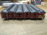 Vtg 6 Pc Rivarossi HO Scale PRR Car Lot Observation US Mail 2x Dining 2x Pullman