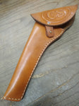 Civil War CS Stamped Confederate M1858 Pistol Revolver Natural Leather Holster