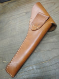 Civil War CS Stamped Confederate M1858 Pistol Revolver Natural Leather Holster
